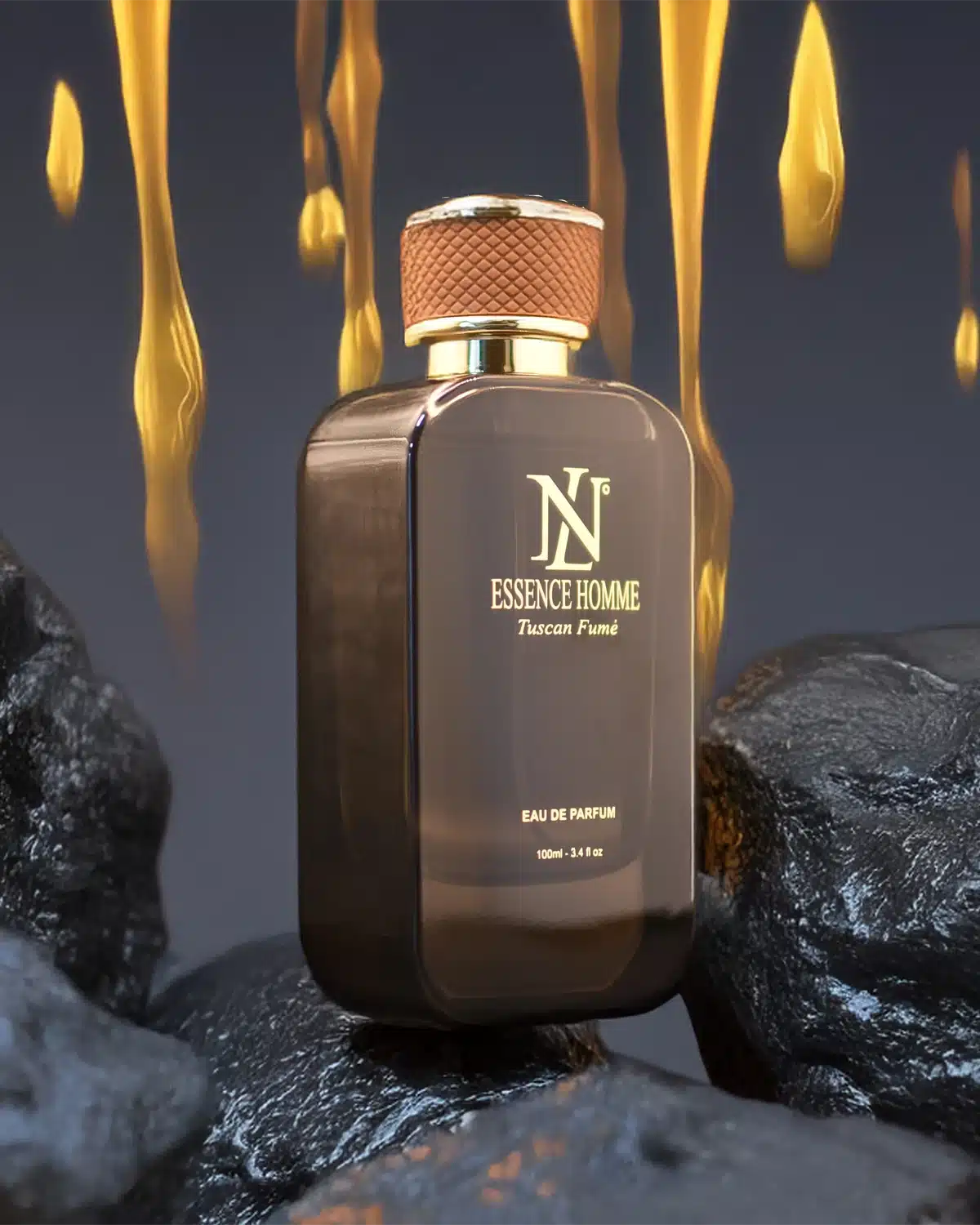 LN Essence 100ml bottle rocks fire gold 1